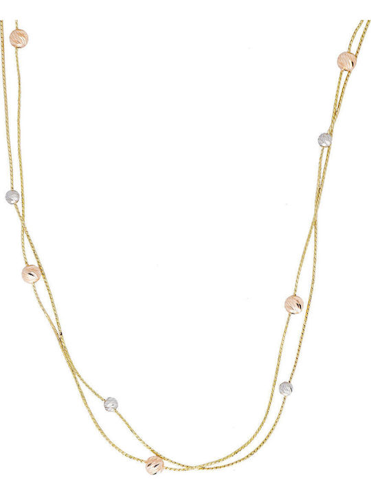 Kiriakos Gofas Set with Necklace & Bracelet from Gold 14K