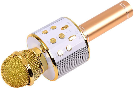 BB-Shop Kabelloses Karaoke-Mikrofon IN0136 Gold