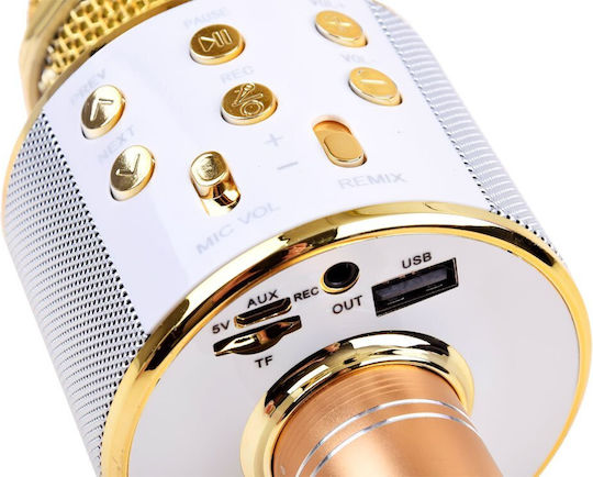 BB-Shop Kabelloses Karaoke-Mikrofon IN0136 Gold
