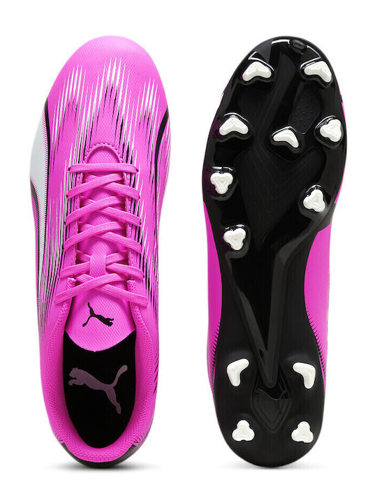 PUMA Ultra Play Ποδοσφαιρικά Παπούτσια με Τάπες FG/AG Ροζ