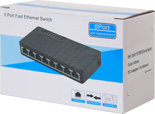 EDUP EP-SG7811 Unverwaltet L2 Switch mit 8 Ports Ethernet