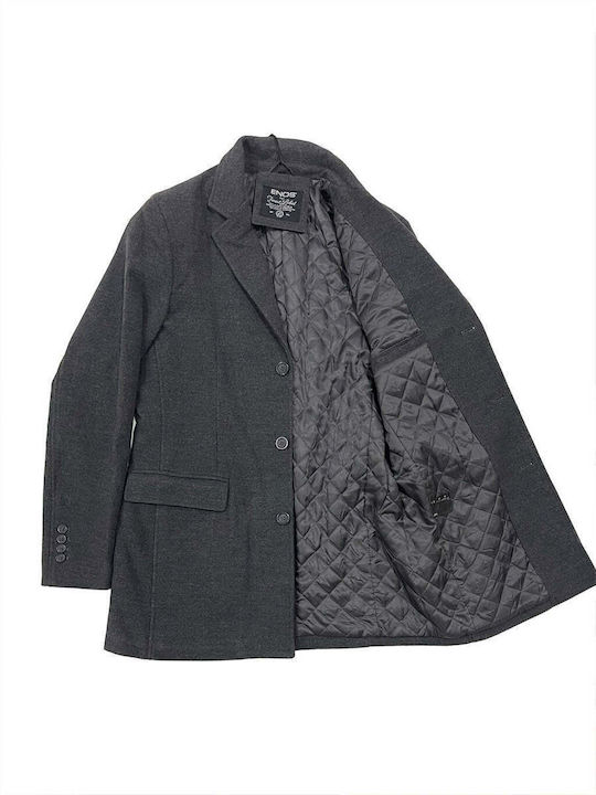 Ustyle Men's Coat Gray