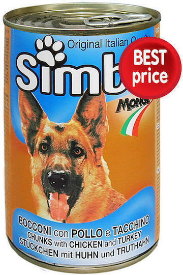 Simba Monge Υγρή Τροφή Σκύλων σε Κονσέρβα με Γαλοπούλα και Κοτόπουλο 415gr