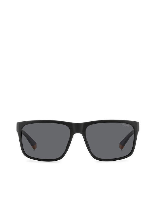 Polaroid Sunglasses with Black Plastic Frame and Gray Polarized Lens PLD2149/S 8LZ/M9