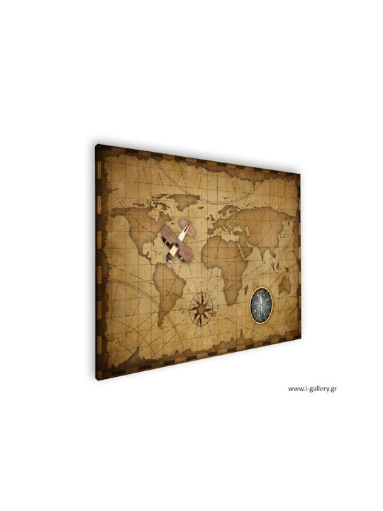 I-gallery World Πίνακας σε Καμβά 90x60cm
