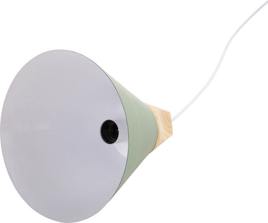 HomeMarkt Green Bell Pendant Ceiling Light with E27 Socket 21.5x21x115cm