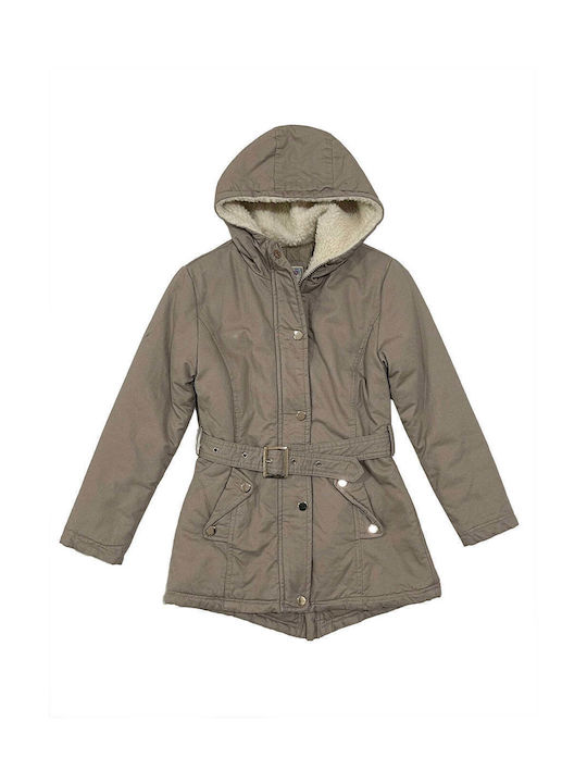 Ustyle Kids Parka Long with Lining & Hood BEZ