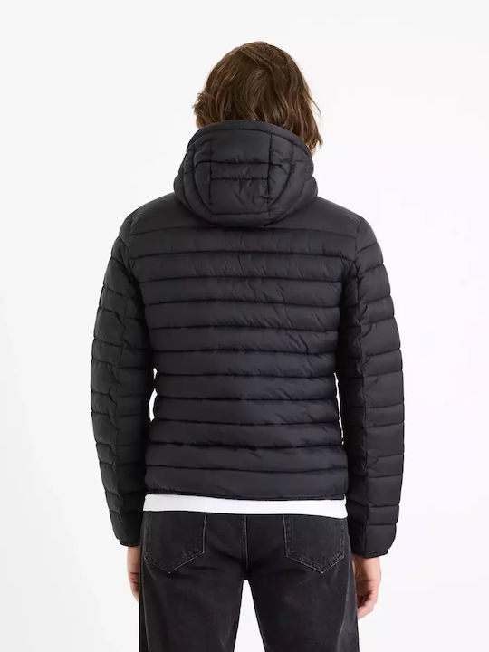 Celio Men's Winter Jacket negro