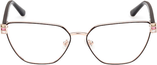 Guess Rame Ochelari Pentru Femei Metalic Structură Scheletică Fluture Auriu GU2969 005