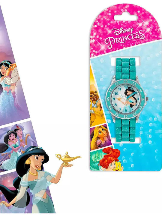 Disney Παιδικό Αναλογικό Ρολόι Τιρκουάζ