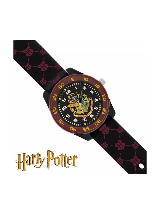 Disney Παιδικό Αναλογικό Ρολόι Hogwarts Μαύρο