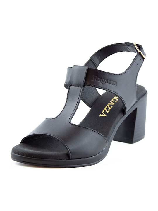 Ragazza Leather Women's Sandals Black