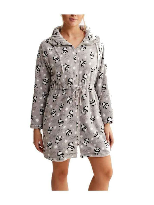 Promise Winter Women's Robe Grey.