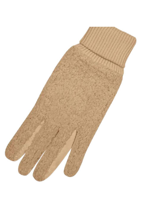 Stamion Women's Gloves with Fur Brown