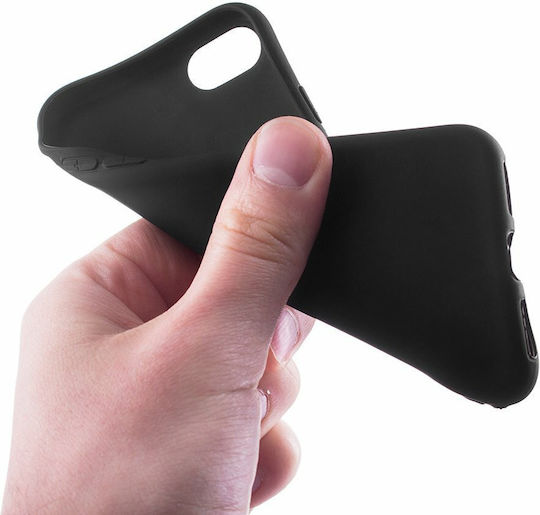 Hurtel Soft Matt Back Cover Silicone Black (Redmi 7)