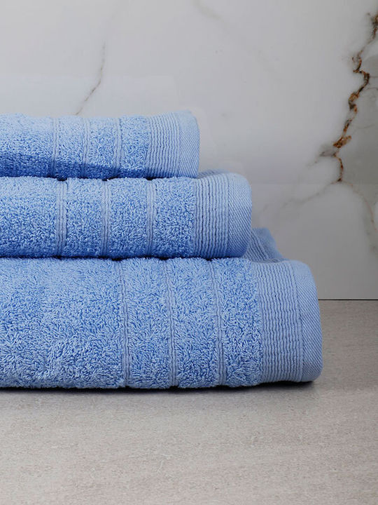 Sunshine Bath Towel Χίμπουρι 70x140cm Light Blue 500gr/m²