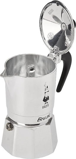 Bialetti Break Μπρίκι Espresso 3cups Μαύρο