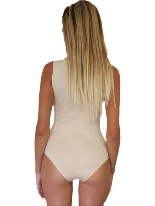 D2002 Bodysuit pentru femei Bej