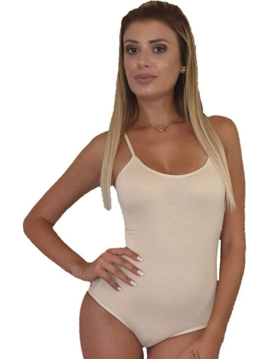 D2003 Bodysuit pentru femei Bej