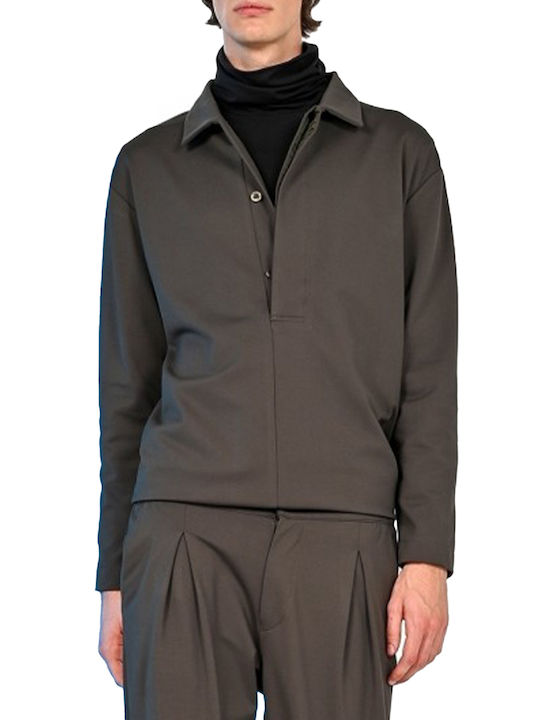 Langärmlig Hemd Khaki