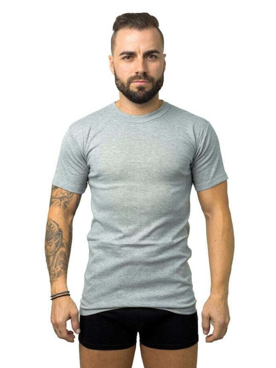01-1012 Tricou De Corp Pentru Bărbați Mâneca Scurta Gri
