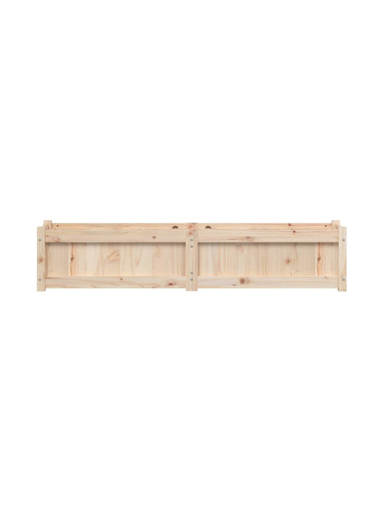 vidaXL Set 2 Planters Wooden Solid Pine Wood Solid Pine Wood