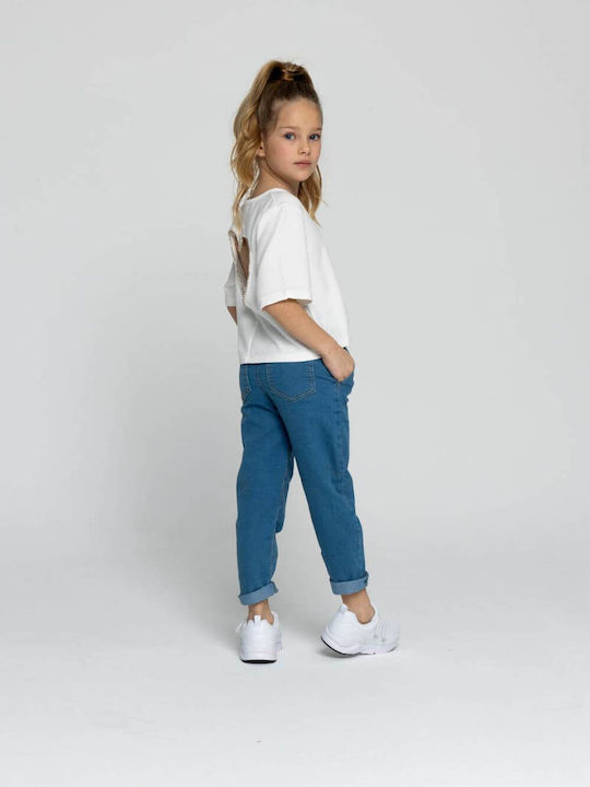 Alice Pantaloni copii din denim Albastru