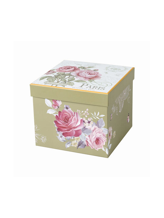 Karvounis Floral Paris Roses Mug from Porcelain with Lid
