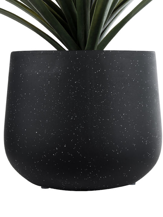 GloboStar Mayfair Planter Polyester Black with Stand 25x25x30cm.