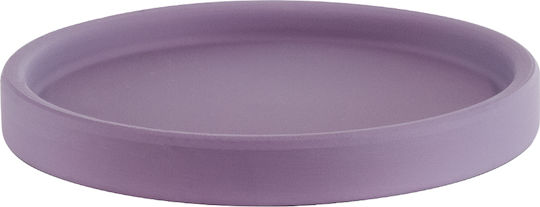 GloboStar Bogota Ghiveci Ceramică Violet cu suport 14x14x15εκ.
