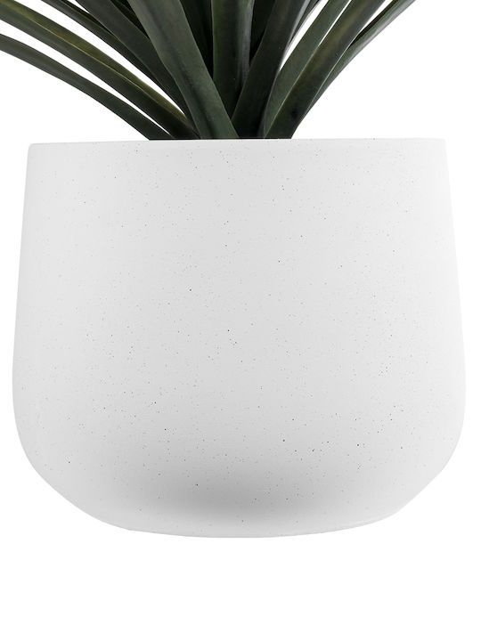 GloboStar Chelsea Planter Polyester White with Stand 25x25x30cm.