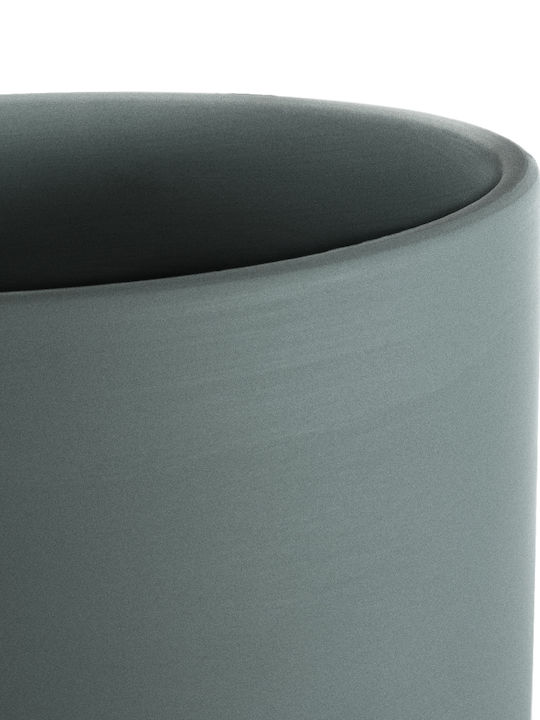 GloboStar Planter Ceramic Gray with Stand 20x20x20cm.