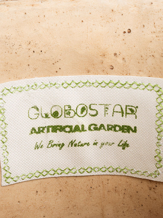 GloboStar Artificial Garden Medrano Planter Polyester Beige with Stand 69x69x23cm.