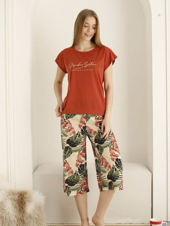 Boyraz Sommer Damen Pyjama-Set Baumwolle KERAMID