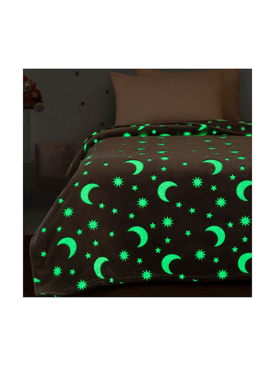Beauty Home Blanket Fleece Art Glowing Grey 160x220cm