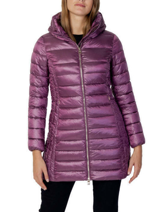 Gaudi Kurz Damen Puffer Jacke für Winter Lila