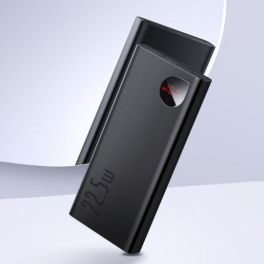 Baseus Adaman Power Bank 20000mAh 22.5W με 2 Θύρες USB-A και Θύρα USB-C Power Delivery / Quick Charge 3.0 Μαύρο