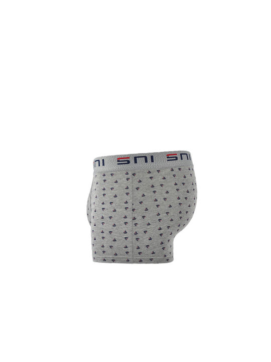 Scuola Nautica Italiana Men's Boxer Grey