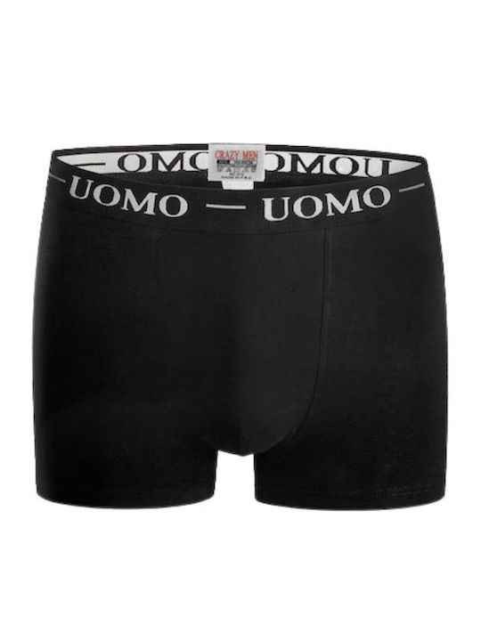 Men's Boxer Black with Patterns