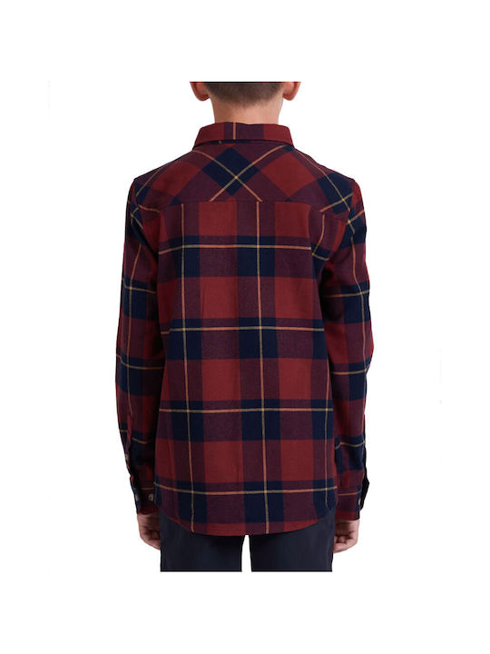 Salty Crew Kids Checked Shirt Navy Blue