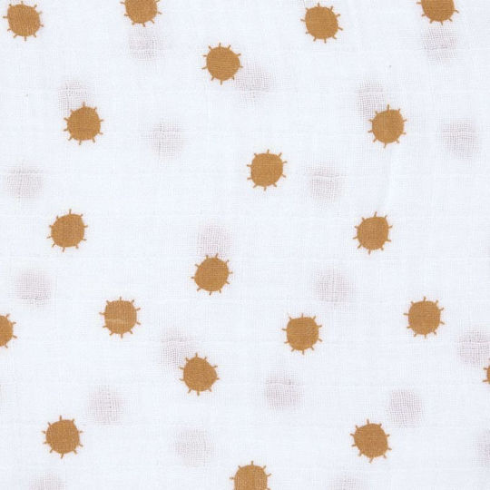 Laessig Swaddle Blanket Alb 120x120εκ. 2buc