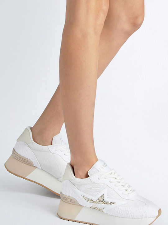 Sneakers White / Light Gold