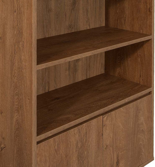 Bookcase Amedeo Walnut 80x36x182cm