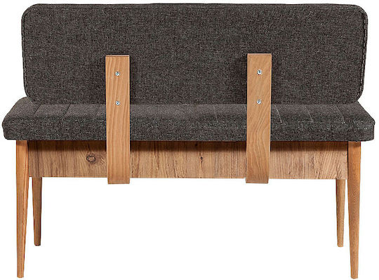 Alden Two-Seater Couch Anthracite 110x40x85 cm