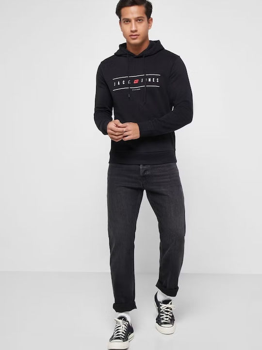 Jack & Jones Herren Sweatshirt mit Kapuze black