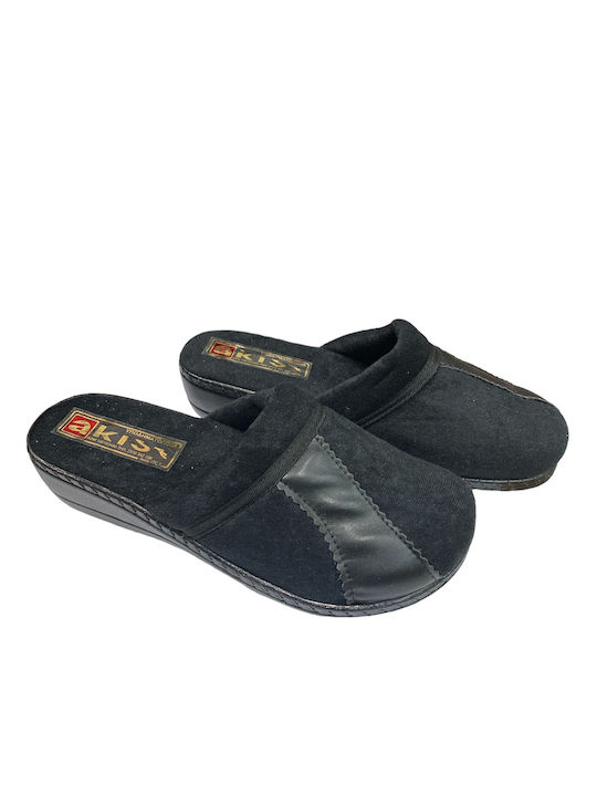 Akis Winter Women's Slippers in Black color