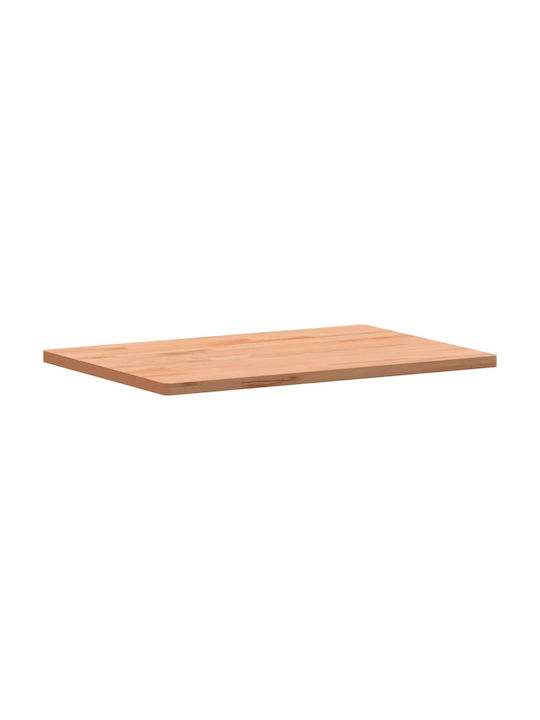 vidaXL Rectangular Office Desk Surface made of Solid Wood Beech 80x55x2.5cm 356093 1pcs