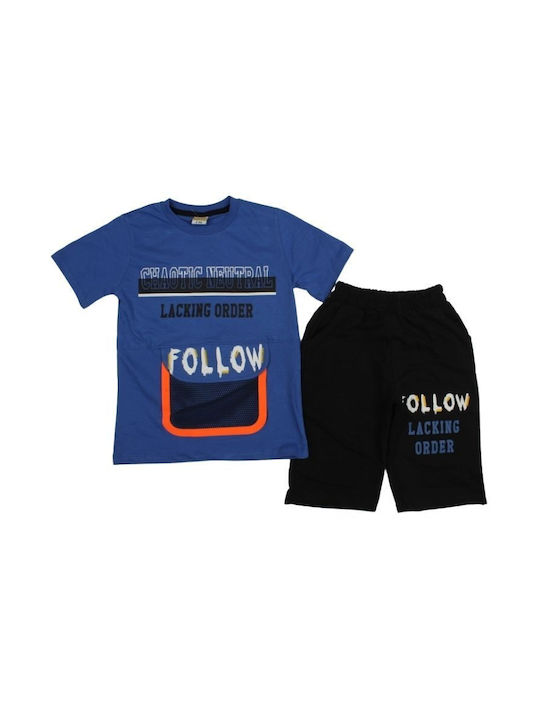 Kids Set with Shorts Summer 2pcs Blue