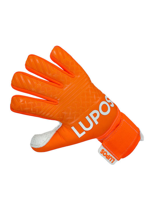 Lupos Quartz Metal Pro Goalkeeper Gloves — German Latex Quartz — Negative Cut —orange