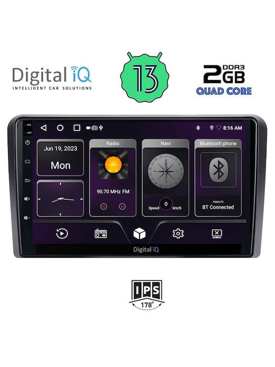 Digital IQ Sistem Audio Auto Hummer H1 2007> (Bluetooth/USB/AUX/WiFi/GPS/Android-Auto) cu Ecran Tactil 9"